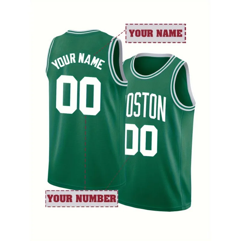 Sports Equipment Jersey - Custom Name & Number Men's Embroidered