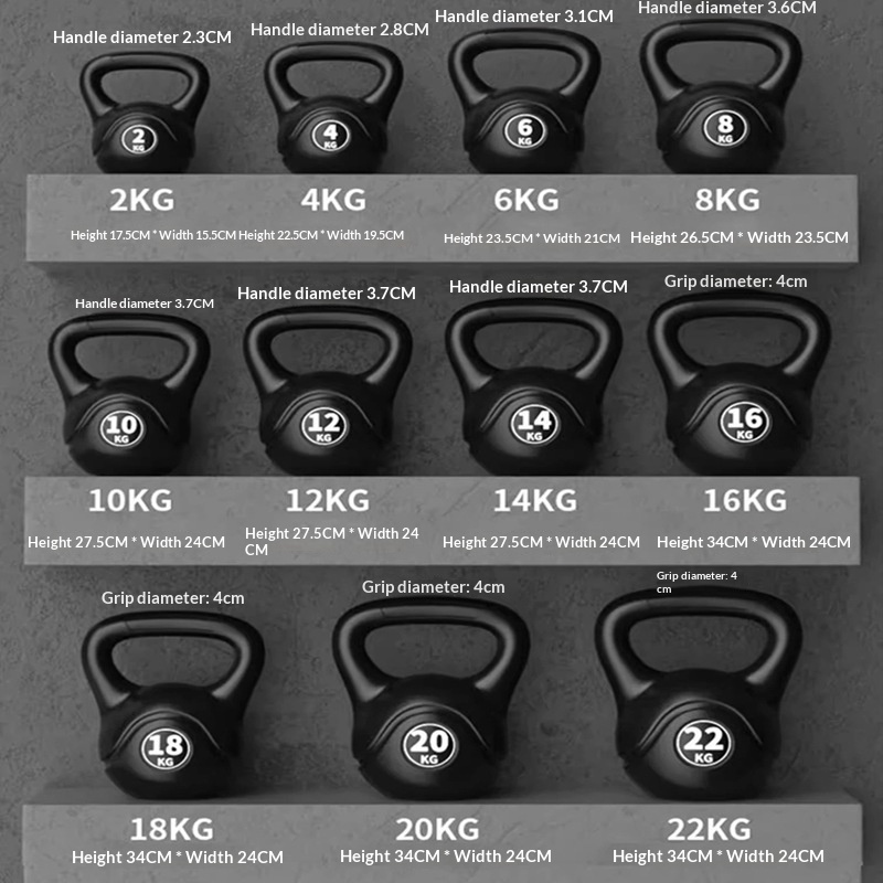 Sports Equipment Online - 2026 Fitness Adjustable 8kg Kettlebell Ergonomic