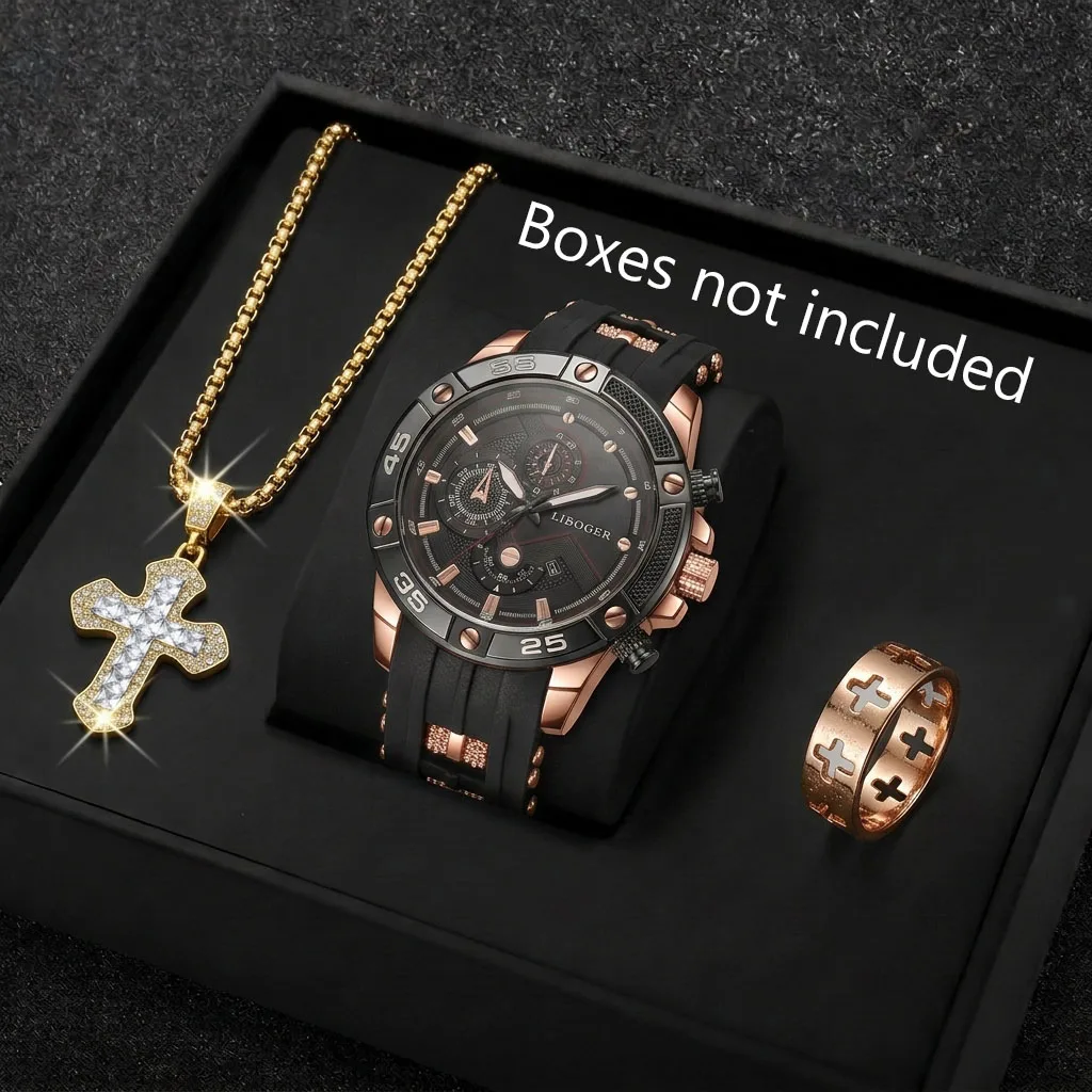 3PCS Fashion Male Sports Watch - đánh giá và giá Sports Equipment Cabinet