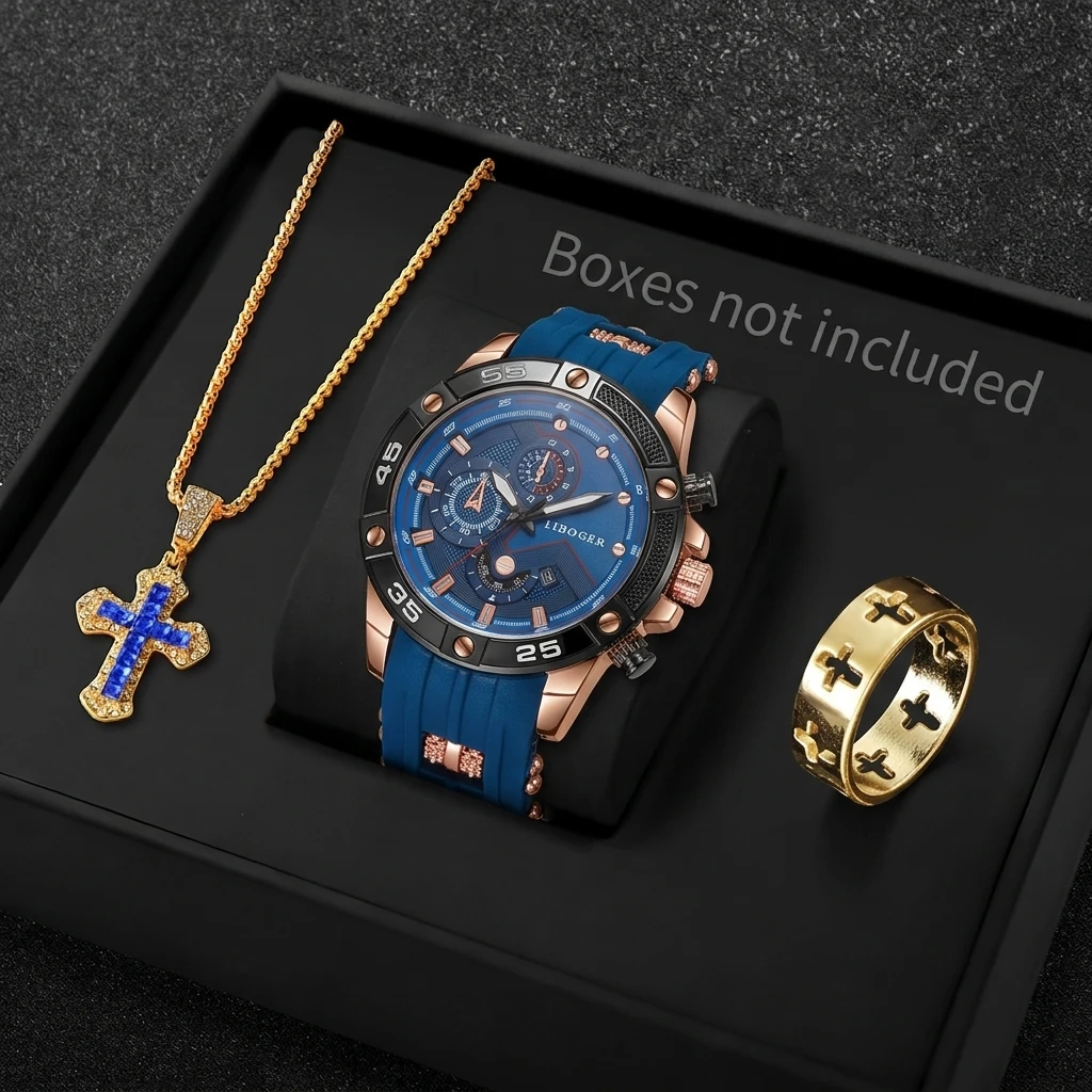 3PCS Fashion Male Sports Watch - đánh giá và giá Sports Equipment Cabinet