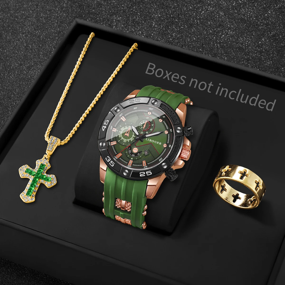 3PCS Fashion Male Sports Watch - đánh giá và giá Sports Equipment Cabinet